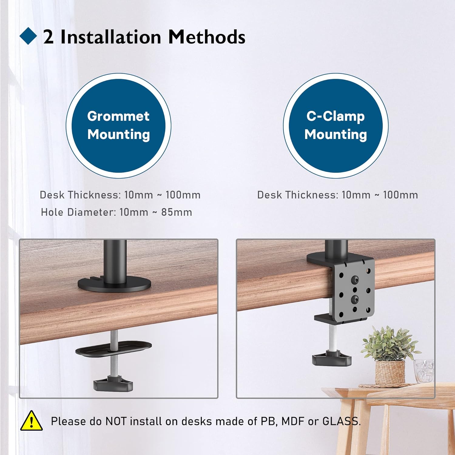 Buy Bontec,BONTEC Dual Monitor Arm Desk Mount – Adjustable Full Motion Stand for 13–27″ Screens (Black) - Gadcet UK | UK | London | Scotland | Wales| Near Me | Cheap | Pay In 3 | Computer Monitor Accessories